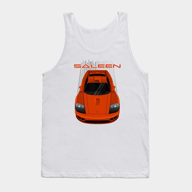 Saleen S7 - Orange Tank Top by V8social